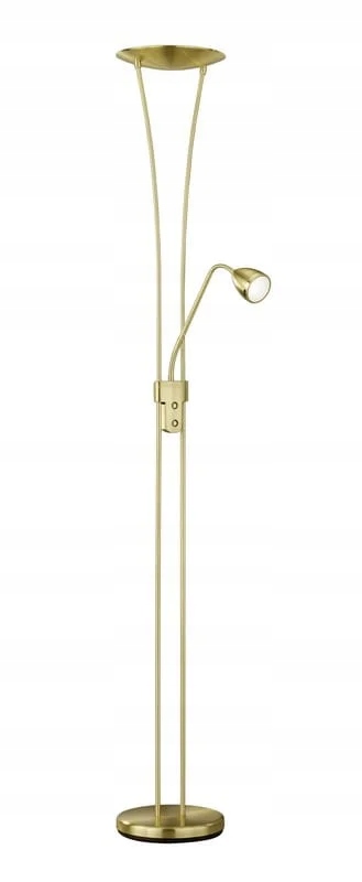 Moderná stojaca podlahová lampa zlatá Trio