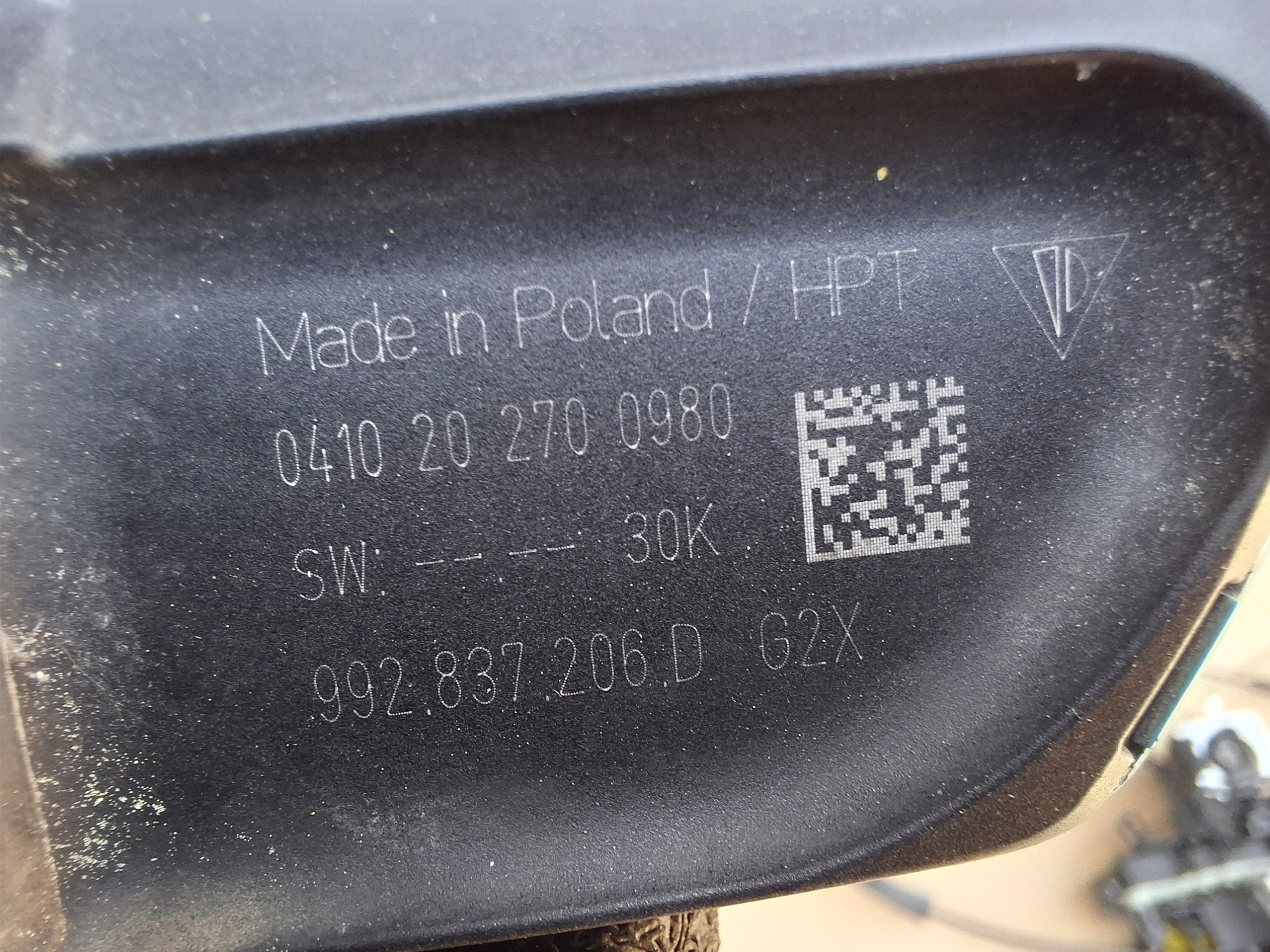 PORSCHE 911 992 handle exterior right 992837206D