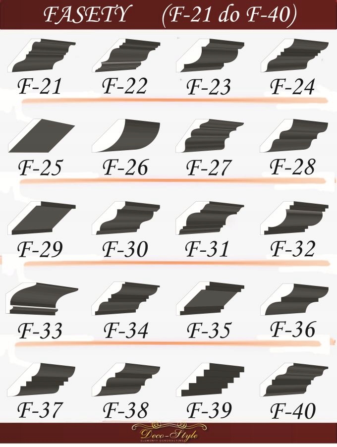 listwa przysufitowa F-4 XPS sztukateria 150x150mm Długość 1 m