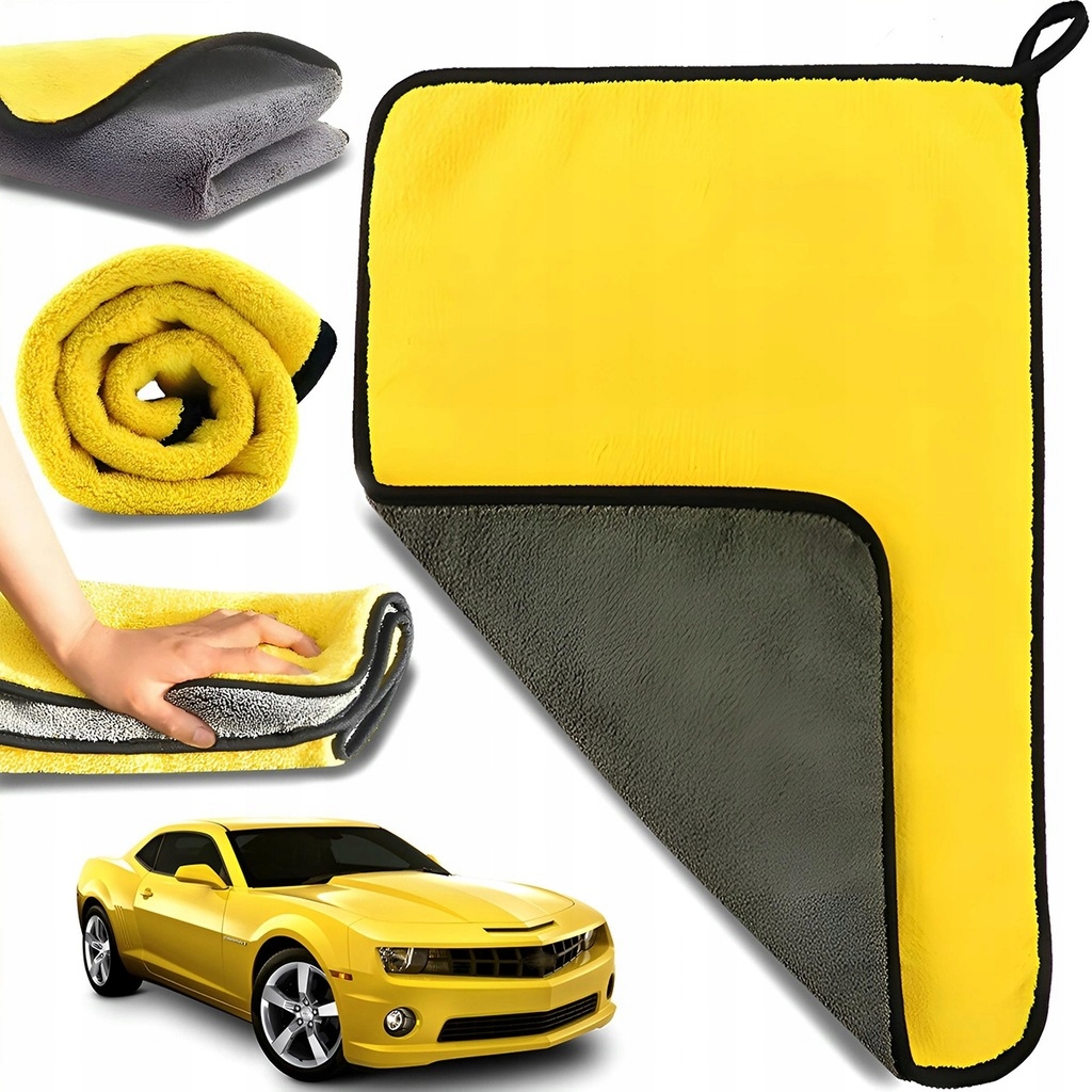 Ręcznik Samochodowy Puszysty Mikrofibra Do Lakieru Auta Do Osuszania 30x40