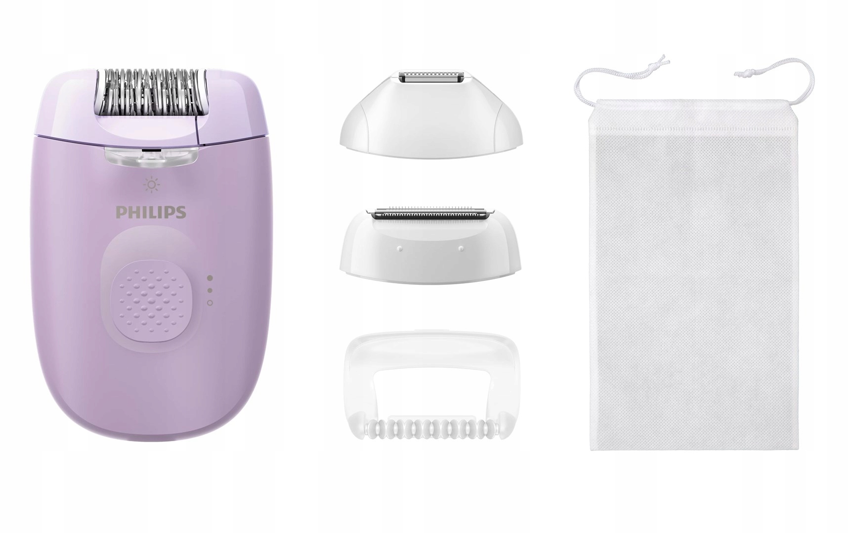 Depilator Philips Satinelle BRE257/00 z funkcją masażu i golarką