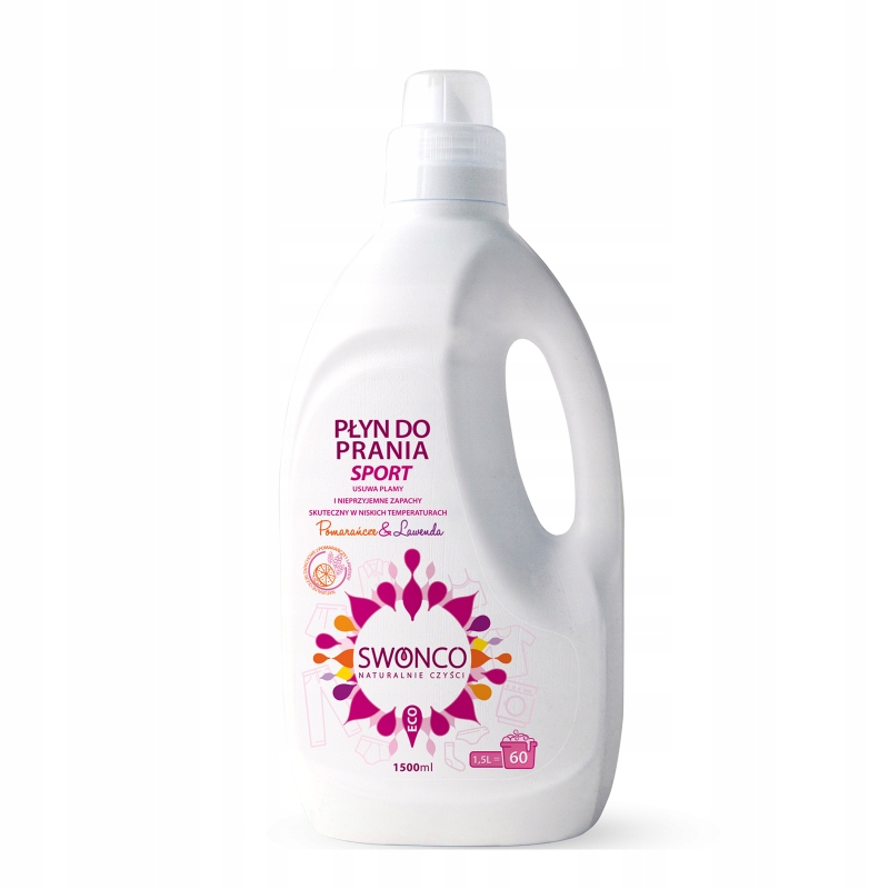 Levně Swonco Tekutý prací prostředek Sport Univerzální Pomeranč Levandule 1,5 l
