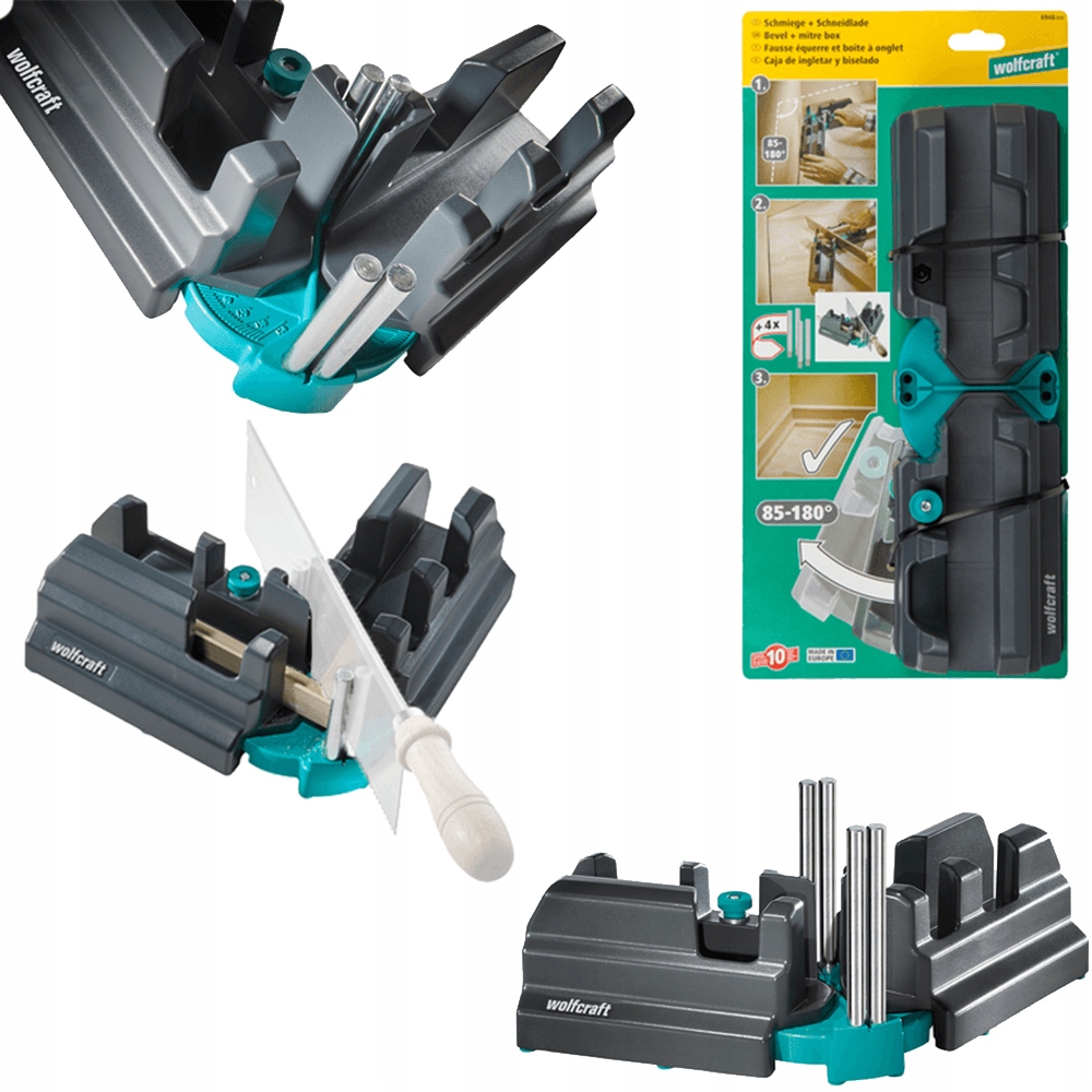 Wolfcraft Regulowana skrzynka uciosowa do cięcia 70 mm wysokości WF6948000