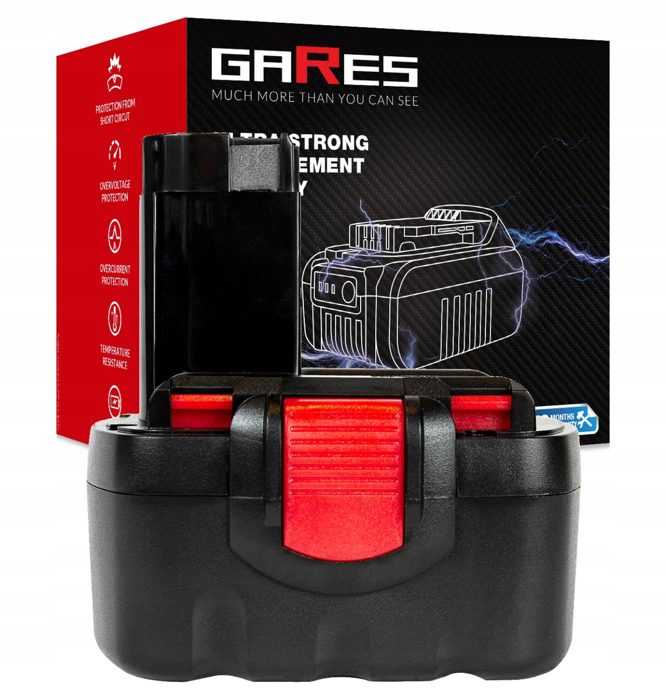 Baterie Akumulátor pro Bosch Gds 14 Gws 14,4VH Gds 14.4 V-LI 14,4V 3Ah