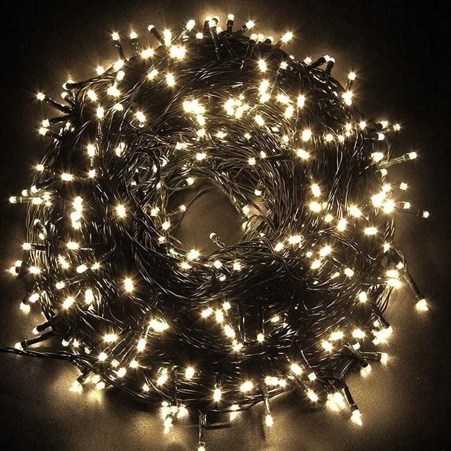 Vánoční Osvětlení Na Stromeček 500 Led Spojovací Bílá Teplá Barva
