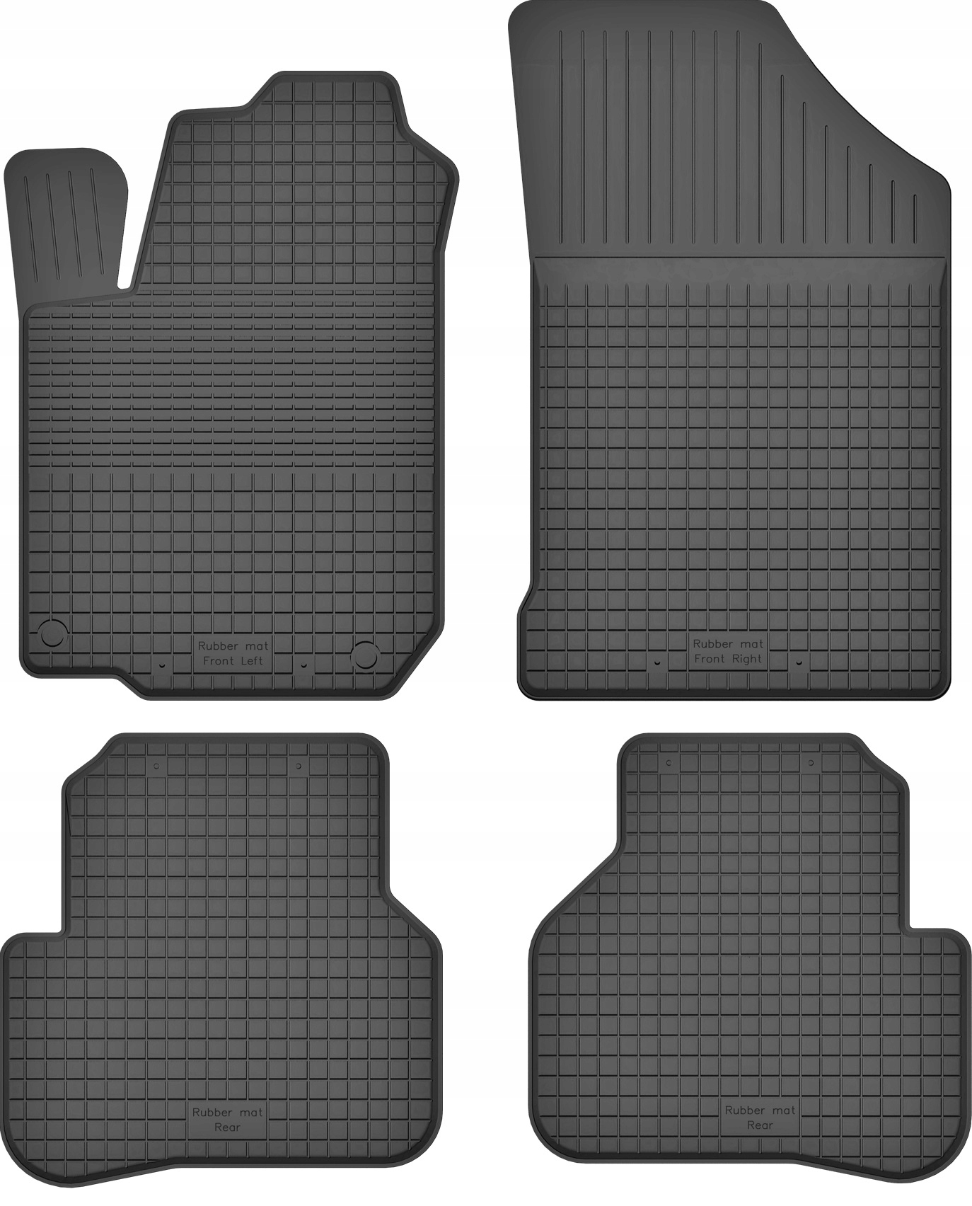 

Dywaniki gumowe wycieraczki do Kia Rio 3 III 11-17