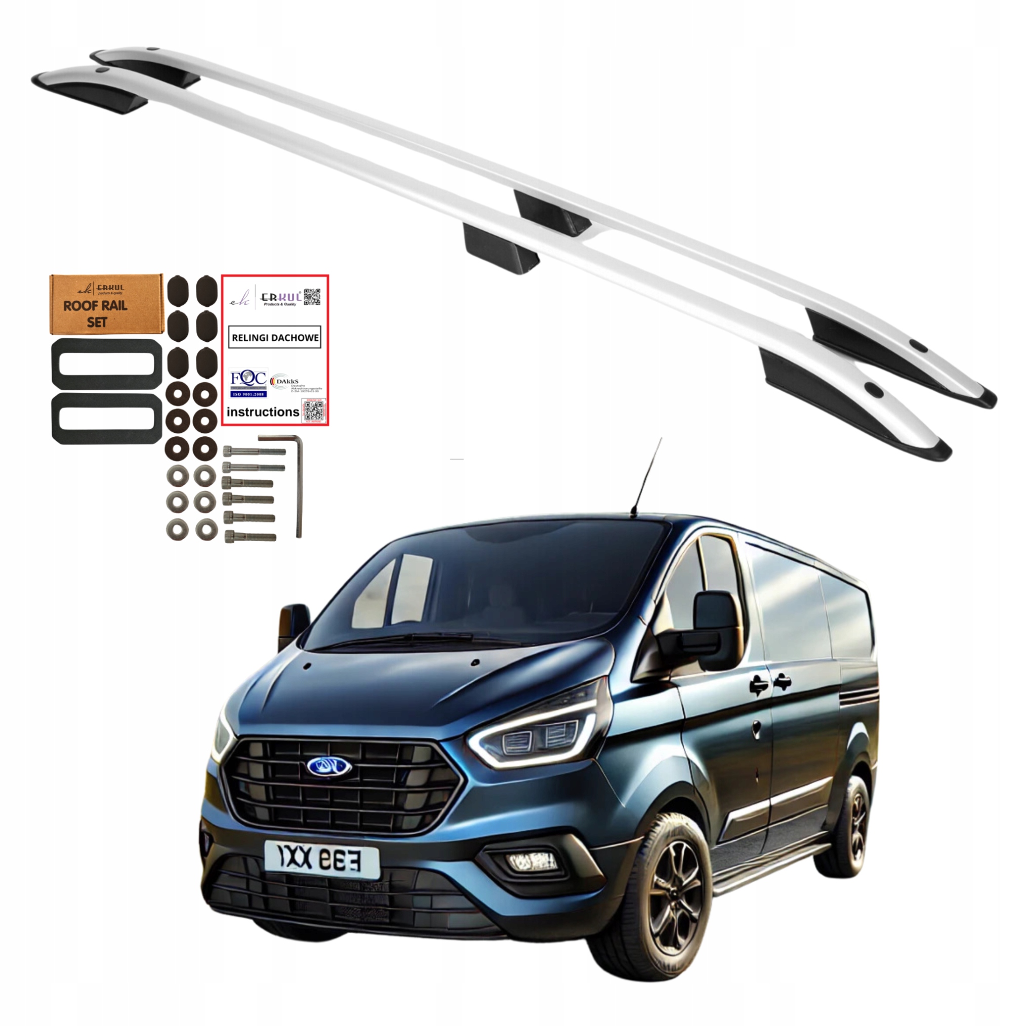 Střešní nosiče Ford Transit Custom Long od roku 2012 do roku 2023