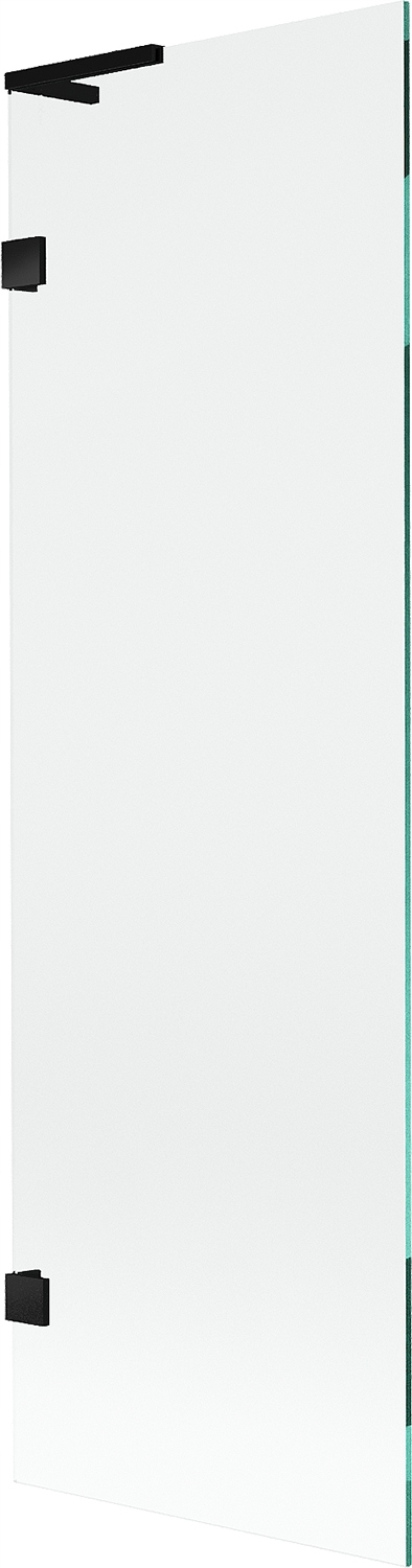 Mexen Lunar L vanová zástěna 1-křídlová 60 x 150 cm, transparentní, černá