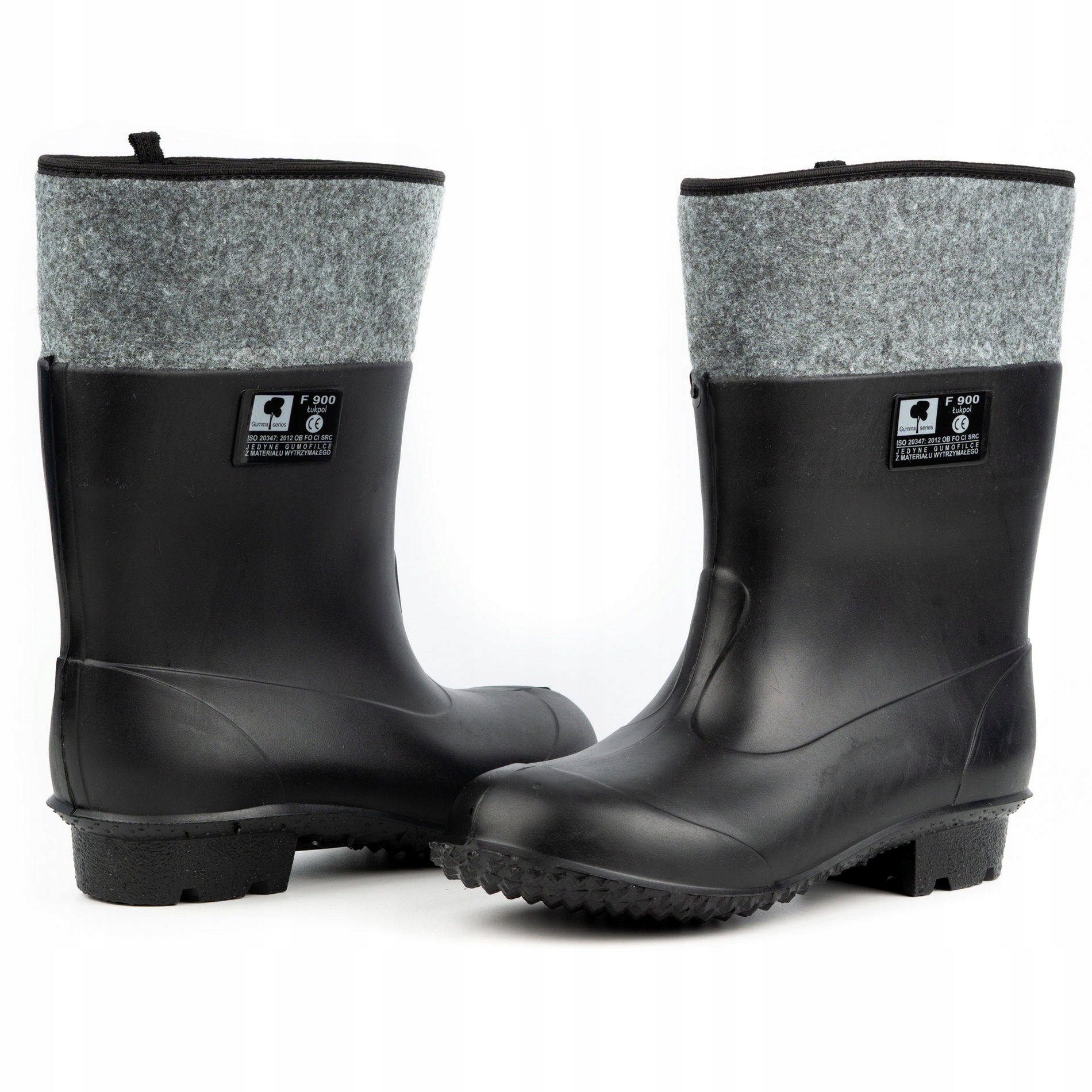 Buty kalosze obuwie Filcowe Gumofilce PVC F900 44 Wzór dominujący bez wzoru