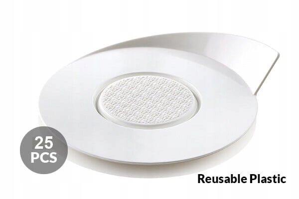 Levně Silikomart podložky pod monoporce banketové Ø86mm 100 ks bílé