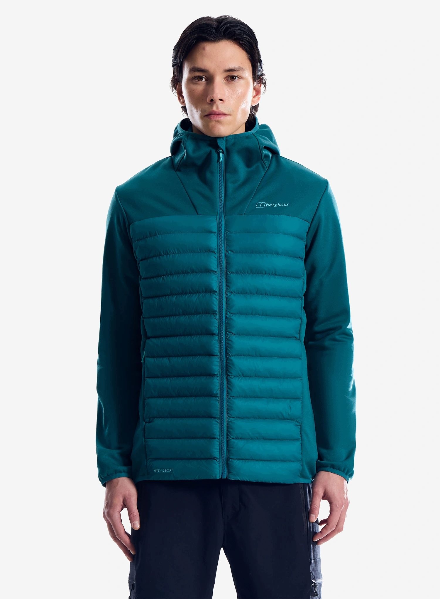 Kurtka hybrydowa Berghaus Vaskye Hooded Hybrid Jacket northern storm XL