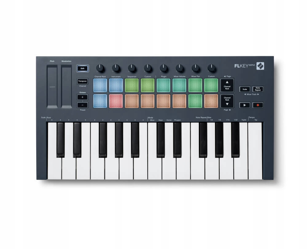 Novation FLkey Mini ovládací klávesnice MIDI kontrolér pro Fl Studio