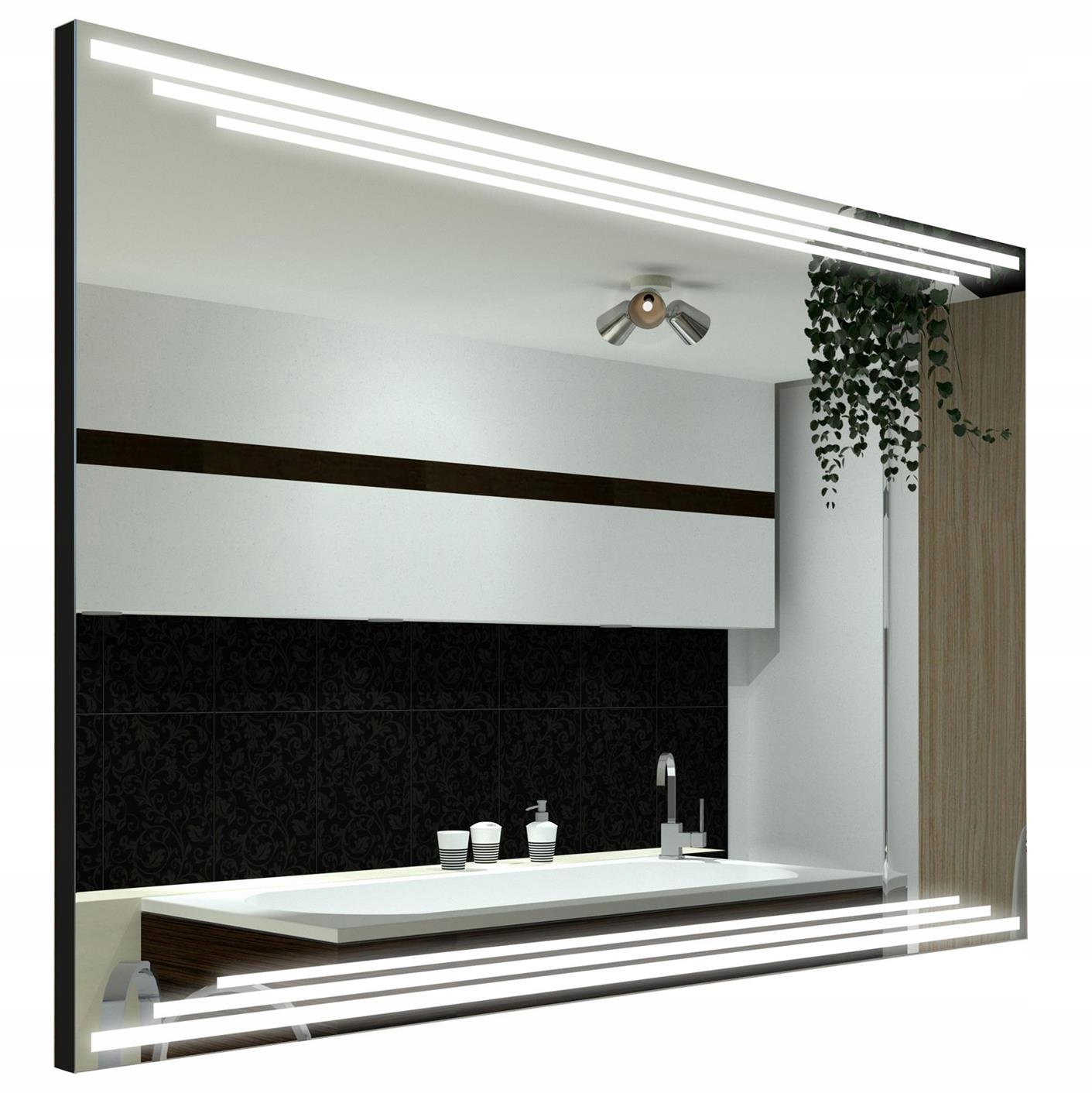 

Lustro Led Prostokątne Birma Premium 100x80 cm