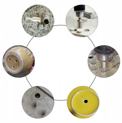 OTWORNICE DIAMENTOWE GRES PŁYTKI SZKŁO 20 SZTUK Elementy zestawu otwornice