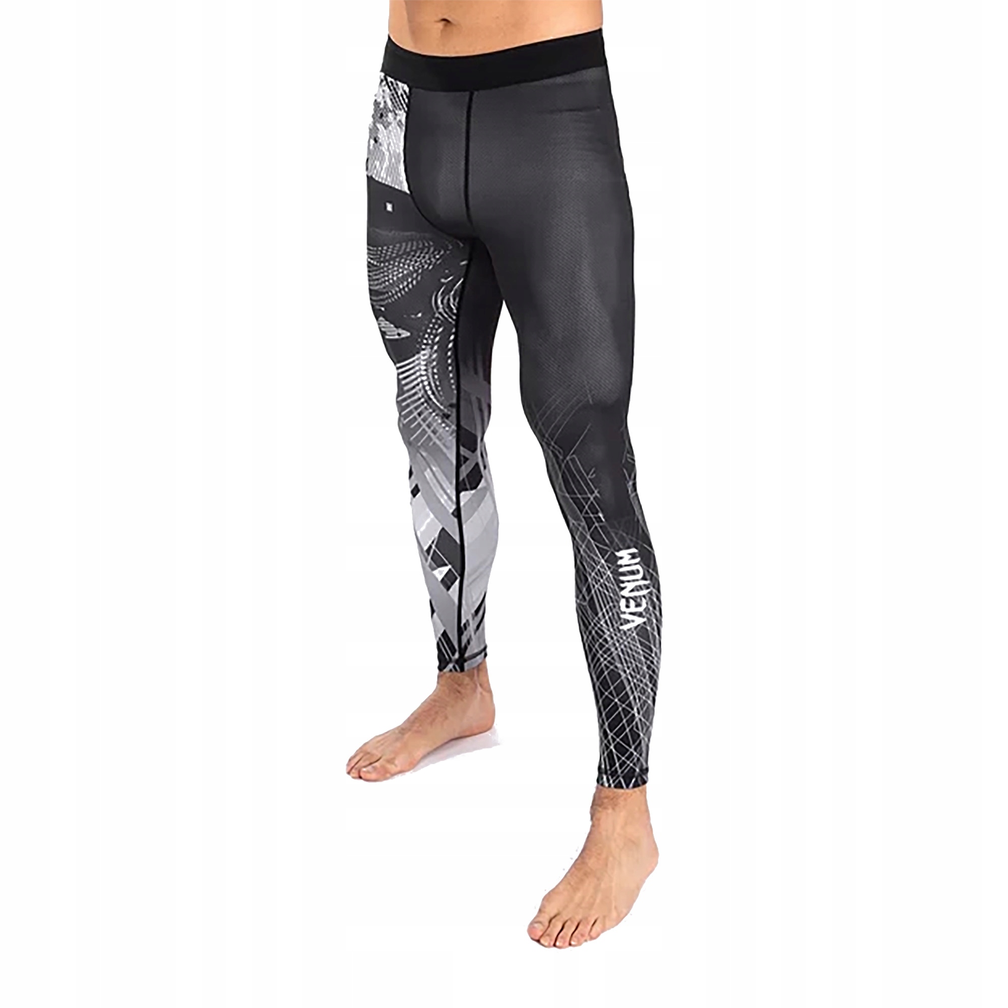Legginsy treningowe męskie Venum Gorilla Jungle Spats black/white S