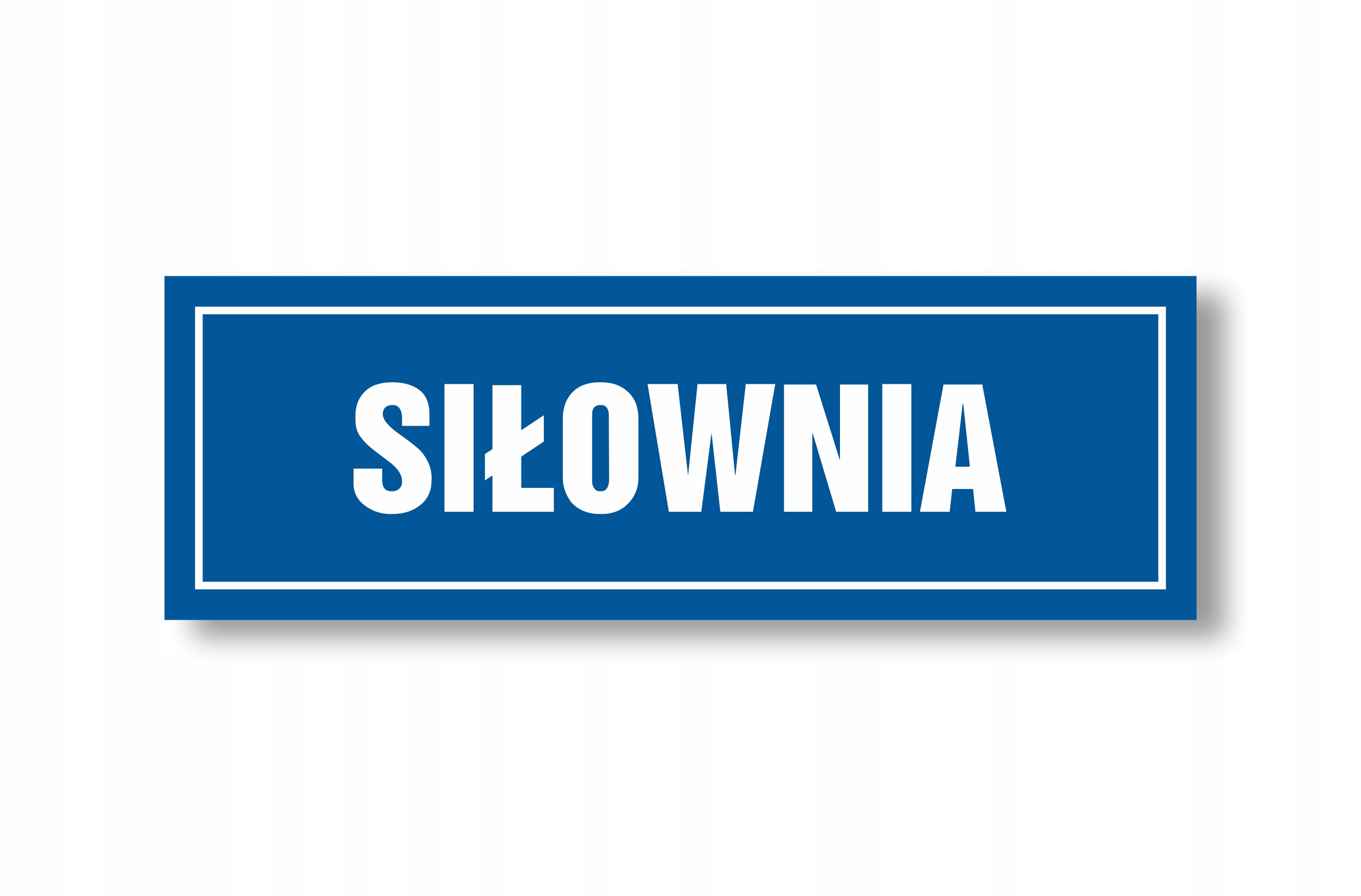 

Tabliczka Siłownia 30x10cm Pcv 1mm Uv