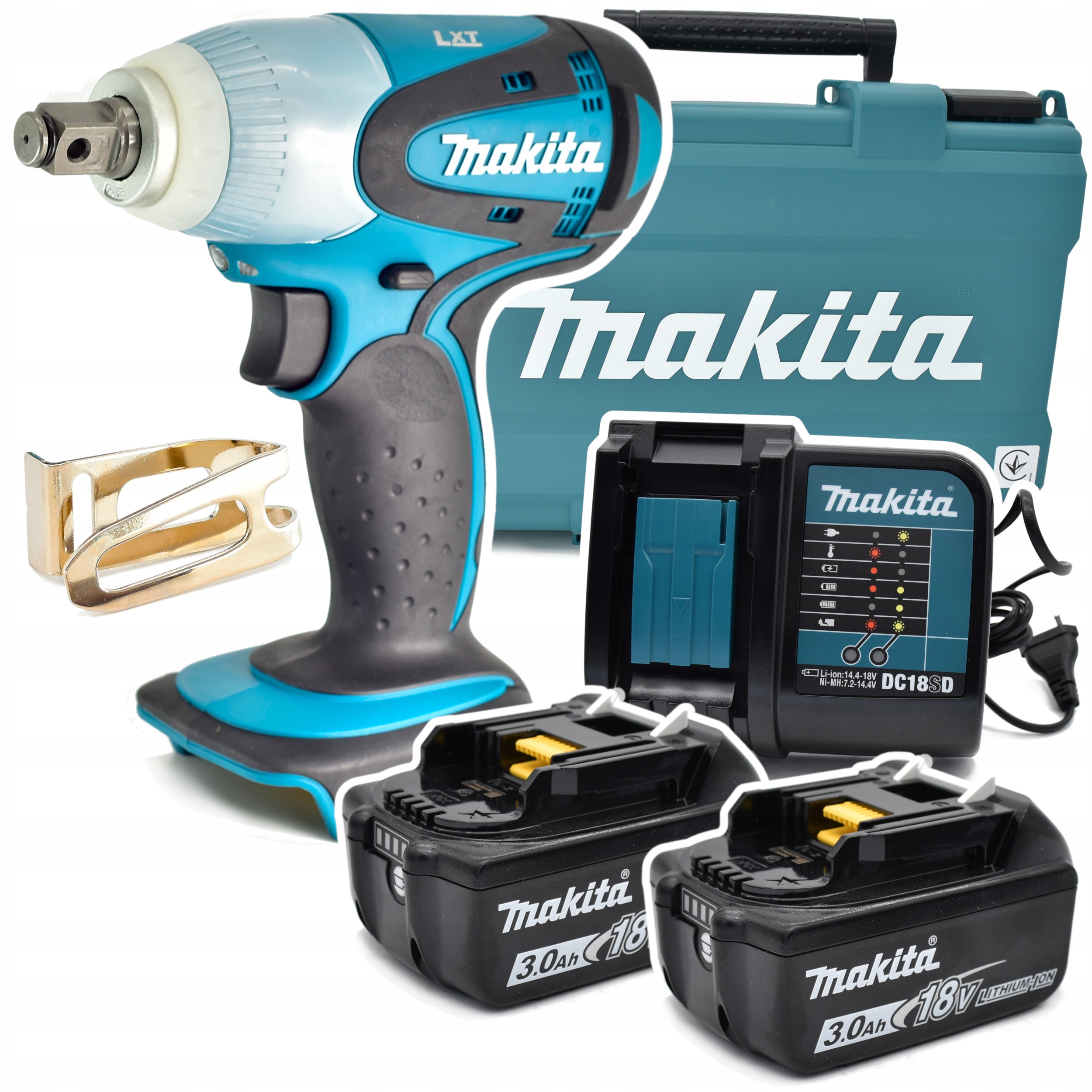 Klucz udarowy Makita DTW251RFJ 2X3AH 370Nm 1/2" 18V Li-Ion Lxt