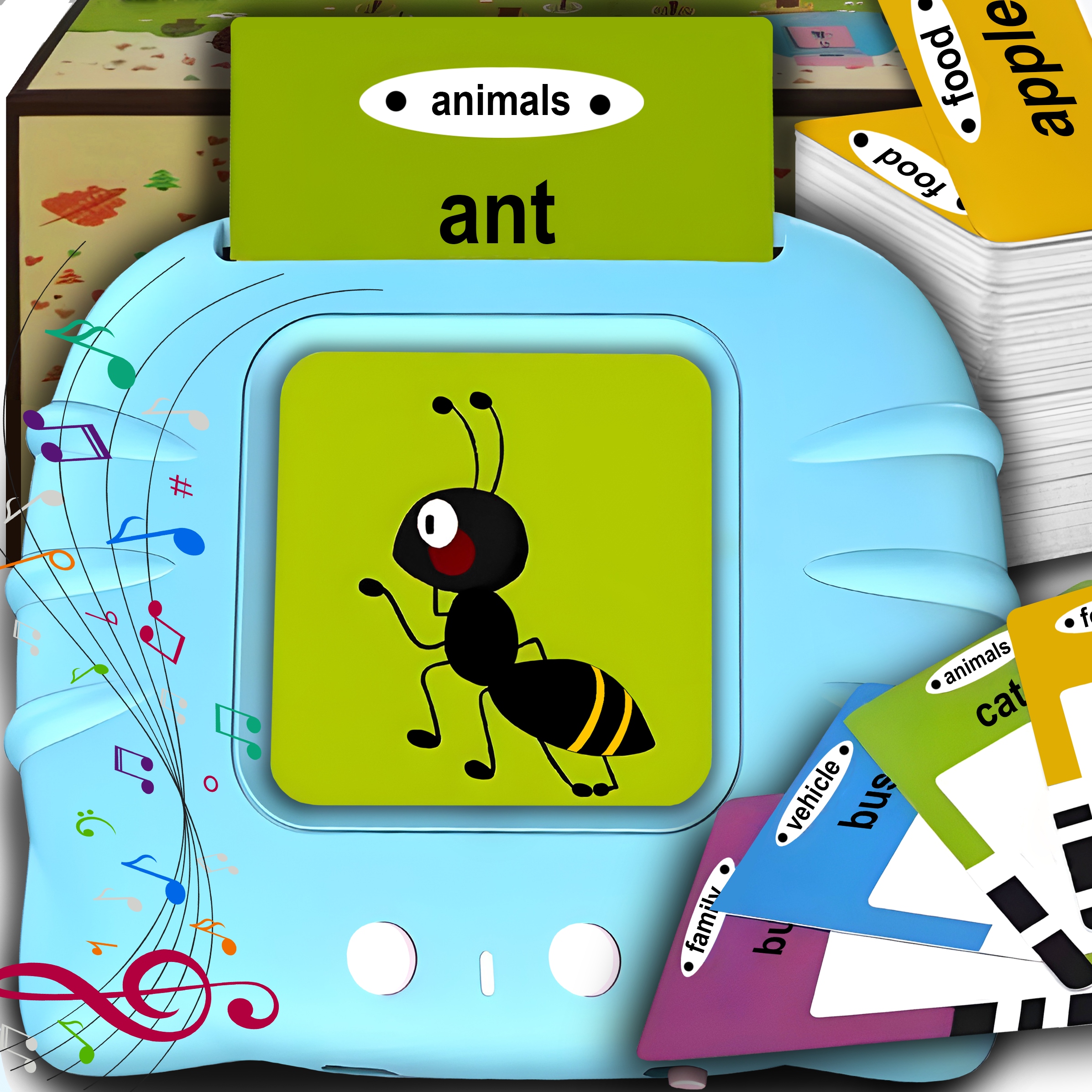 CZYTNIK KART ANGIELSKIEGO ZABAWKA DO WCZESNEJ NAUKI JĘZYKA 224 SŁÓWKA