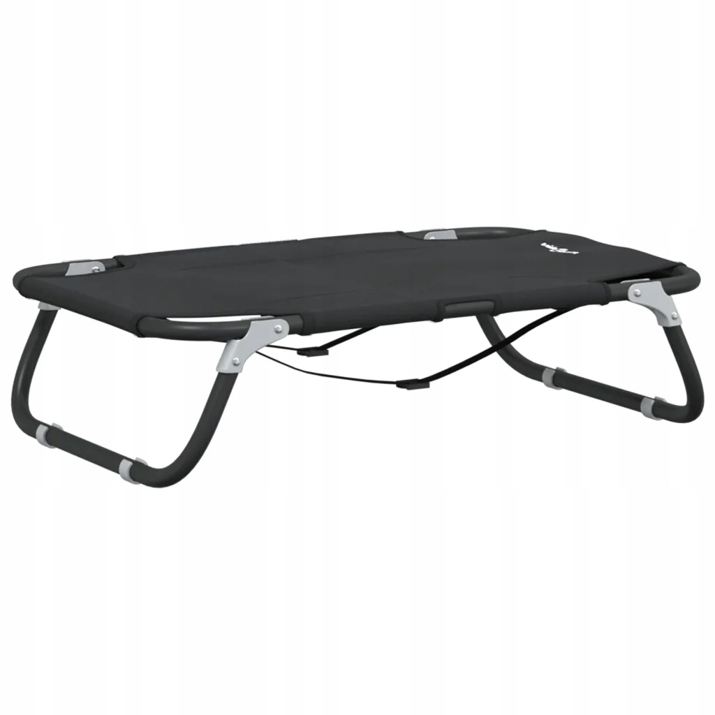 Levně Vyvýšené Pelíšek pro psa z tkaniny Oxford, antracitové, 70x46x18 cm