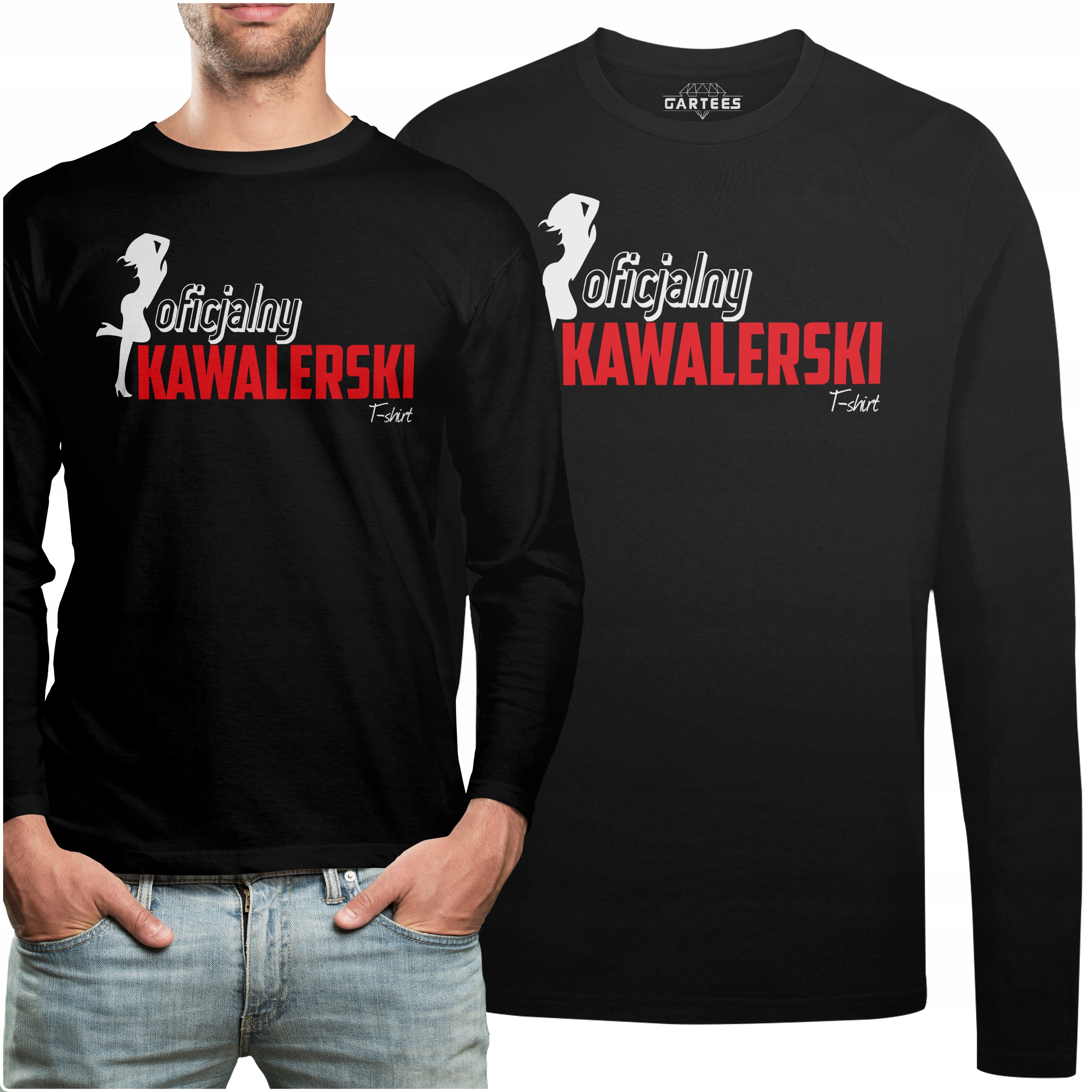 

Koszulka Long Napis Oficjalny Kawalerski T-shirt