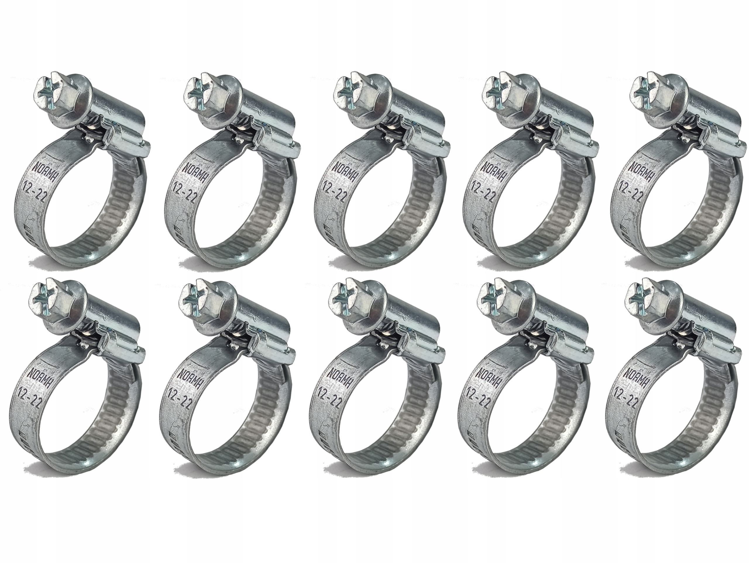 Opaska Obejma Zaciskowa 12-22 9 mm 10 SZT NORMA