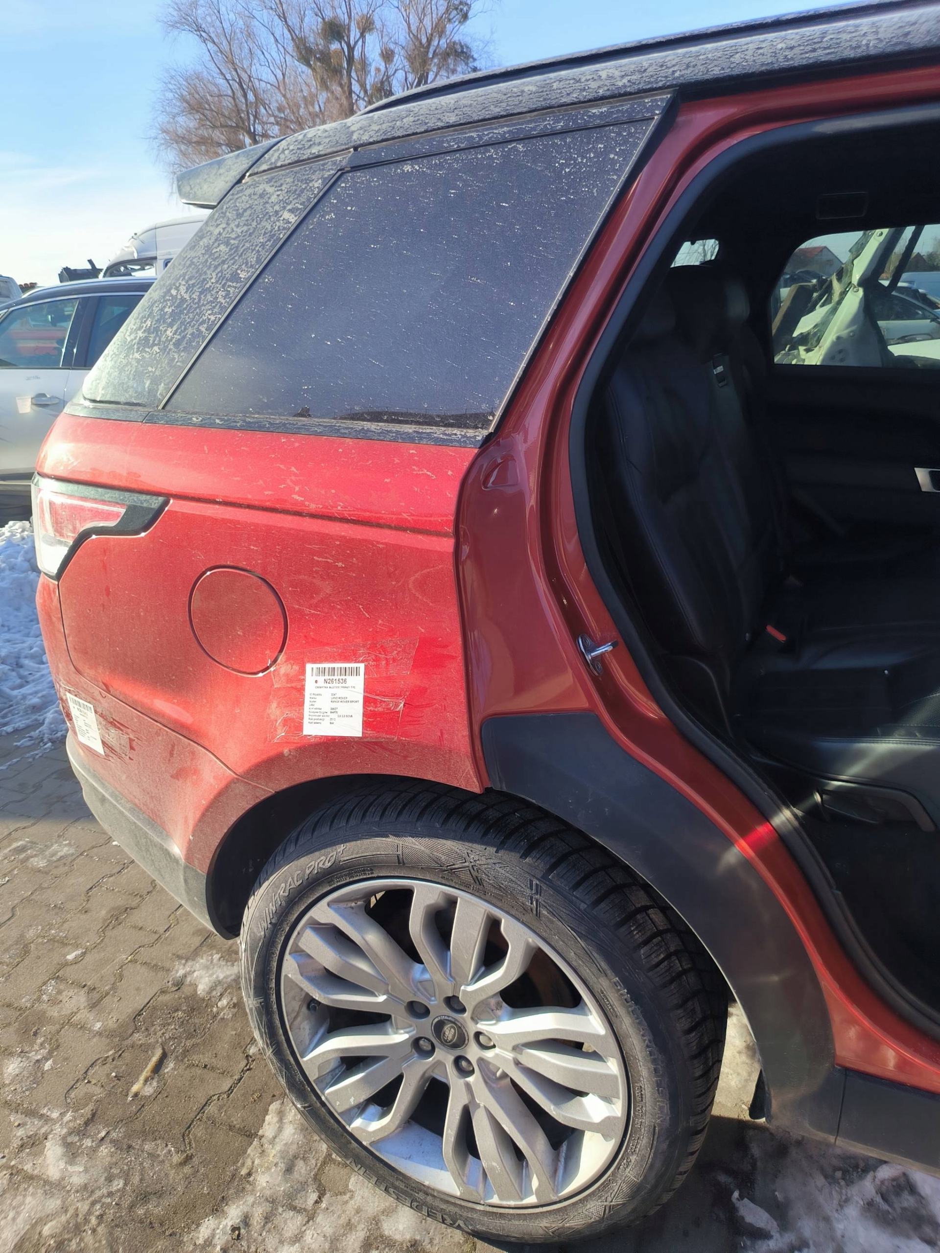 LONGHERONE parafango Destra posteriore RANGE ROVER SPORT L494