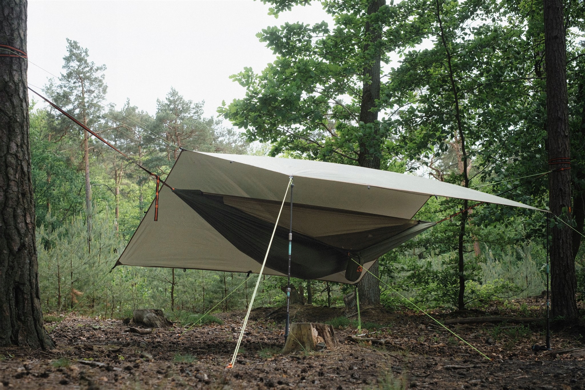 Hamak turystyczny survivalowy moskitiera 330x150cm EAN (GTIN) 5907713348021