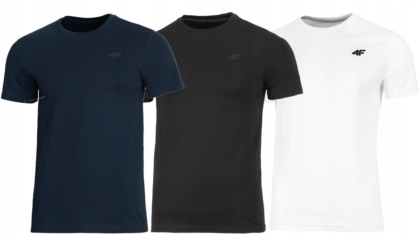 

4F Zestaw 3szt. Męska Koszulka T-shirt / XXXL 3XL