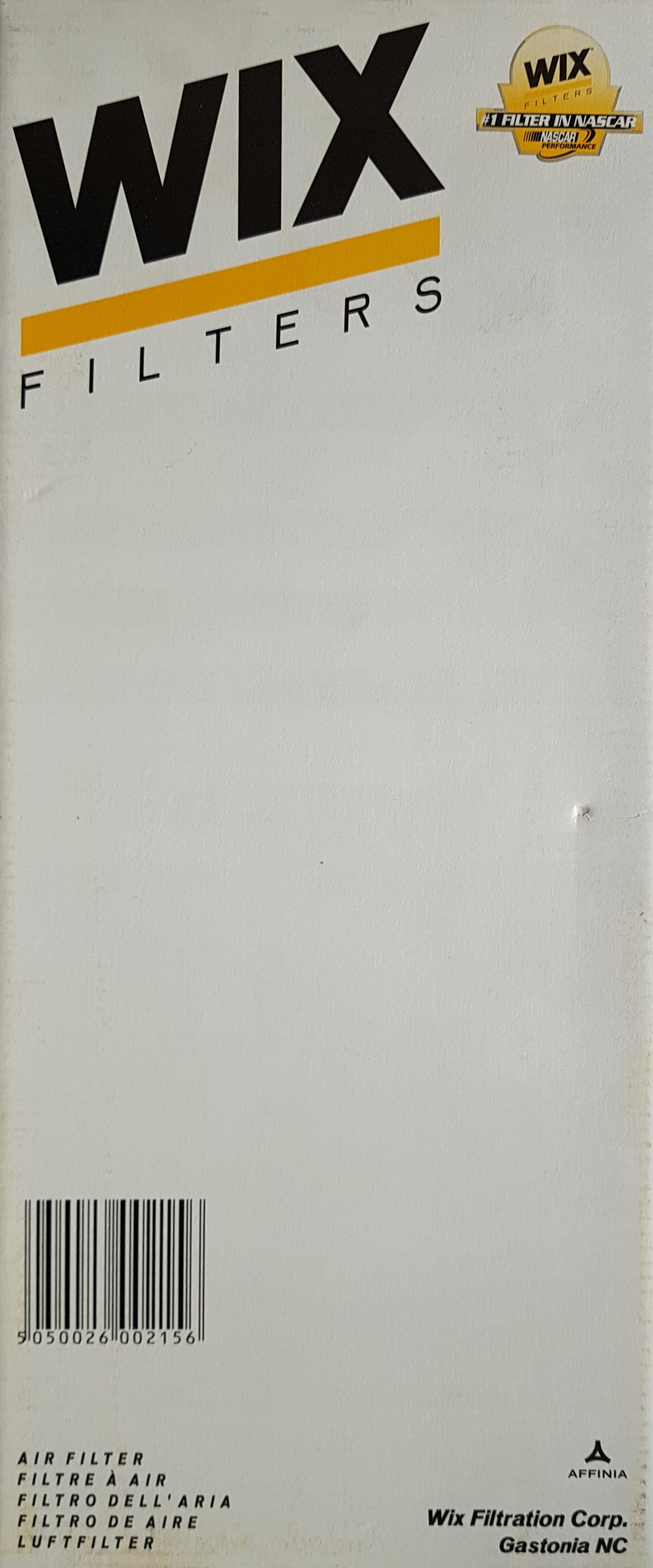 FILTR POWIETRZA SMART 0.6 0.7 0.8CDI 98-07 EAN (GTIN) 5050026059945