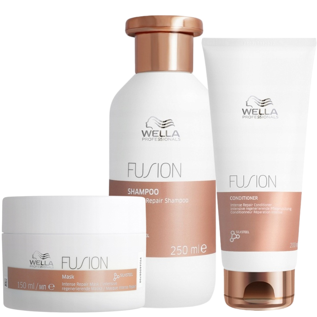 Wella Fusion Szampon 250ml Odżywka 200ml Maska 150ml