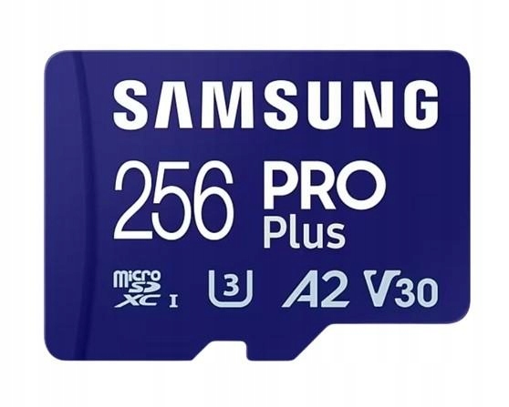 Samsung Pro Plus microSD 256GB Up to 180MB/s Read and 130MB/s Write speed