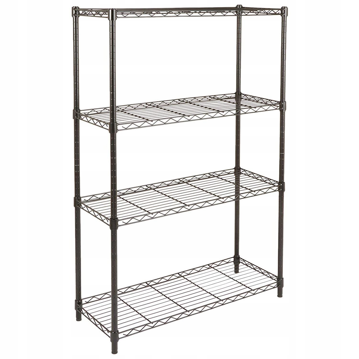 Amazon Basics Úložná jednotka so 4 policami, čierna, 35,5 x 91,4 x 137,1 cm