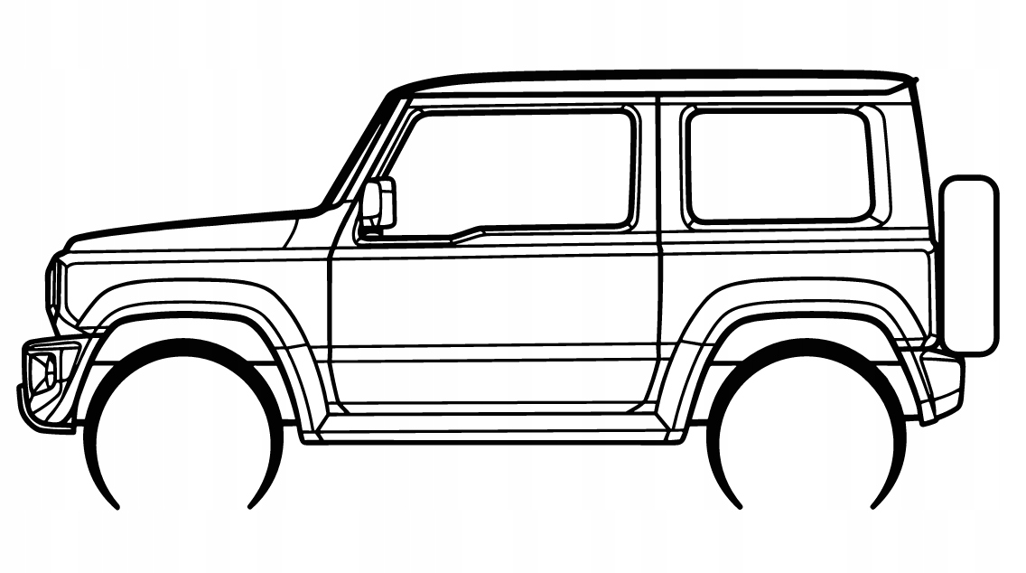 nástěnná dekorace Obraz auto Jimny 2020