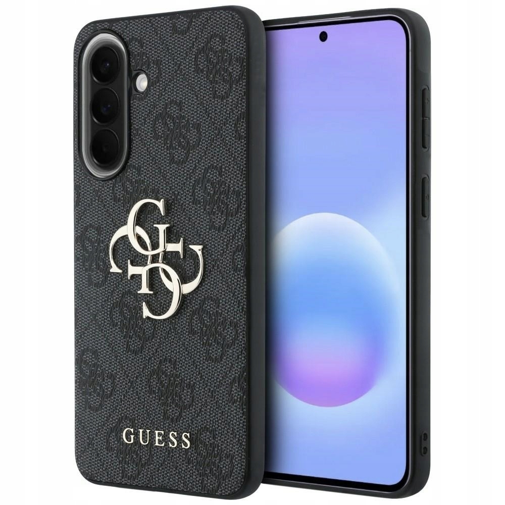 Pouzdro Guess Leather 4G Metal Logo pro Samsung Galaxy A57 5G, černé