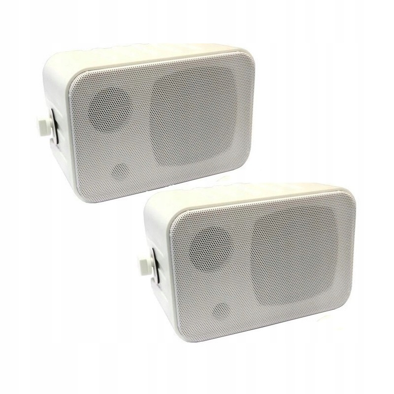 KOLUMNY GŁOŚNIKI SAMOCHODOWE BIAŁE DO BUS TRAKTOR 20W