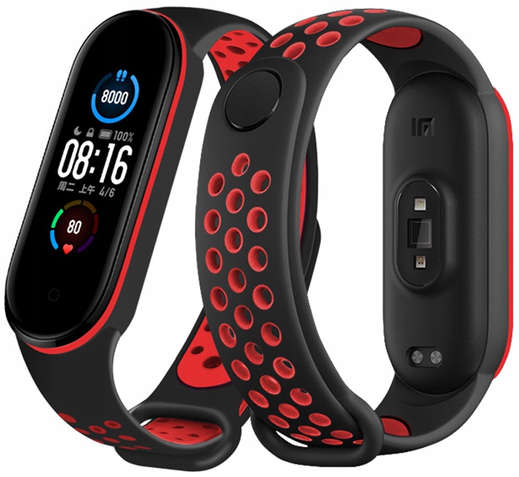 

Xiaomi BAND5 BAND6 opaska zamienna Miękka Dziurki