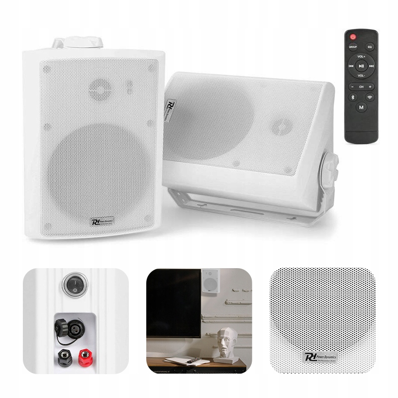 Głośniki instalacyjne bluetooth Wifi IP55 240W 5.25'' zestaw aktywny