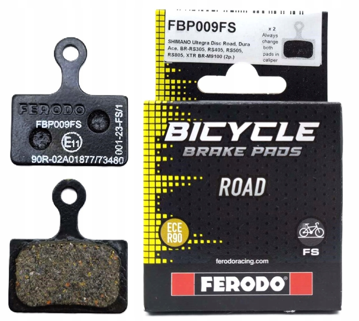 Klocki hamulcowe rowerowe Ferodo E-bike żywiczne do Shimano Ultegra Grx