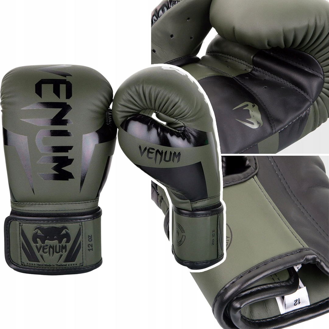 Rękawice bokserskie treningowe Venum Elite Boxing Khaki r. 16oz