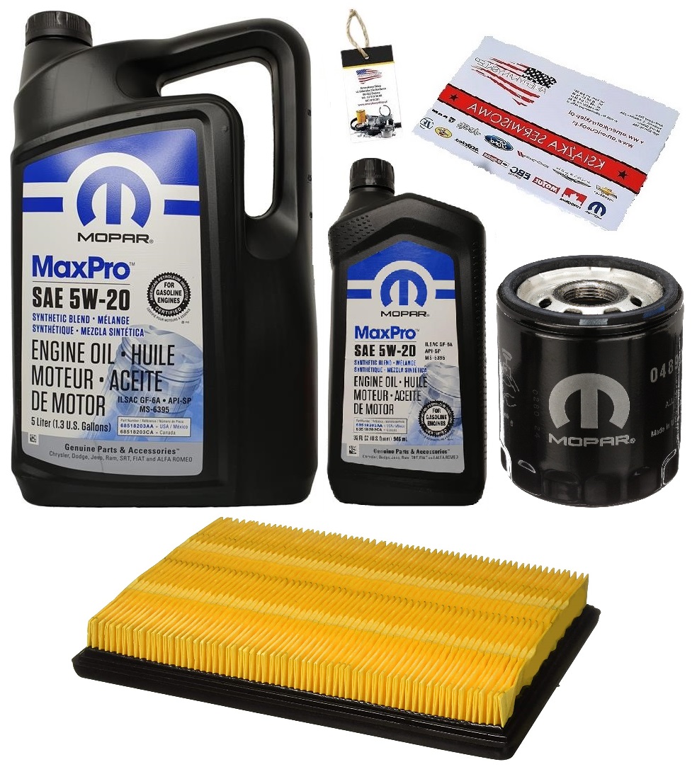 MOPAR 5W20 + FILTRY DODGE CHARGER 2,7 09-10