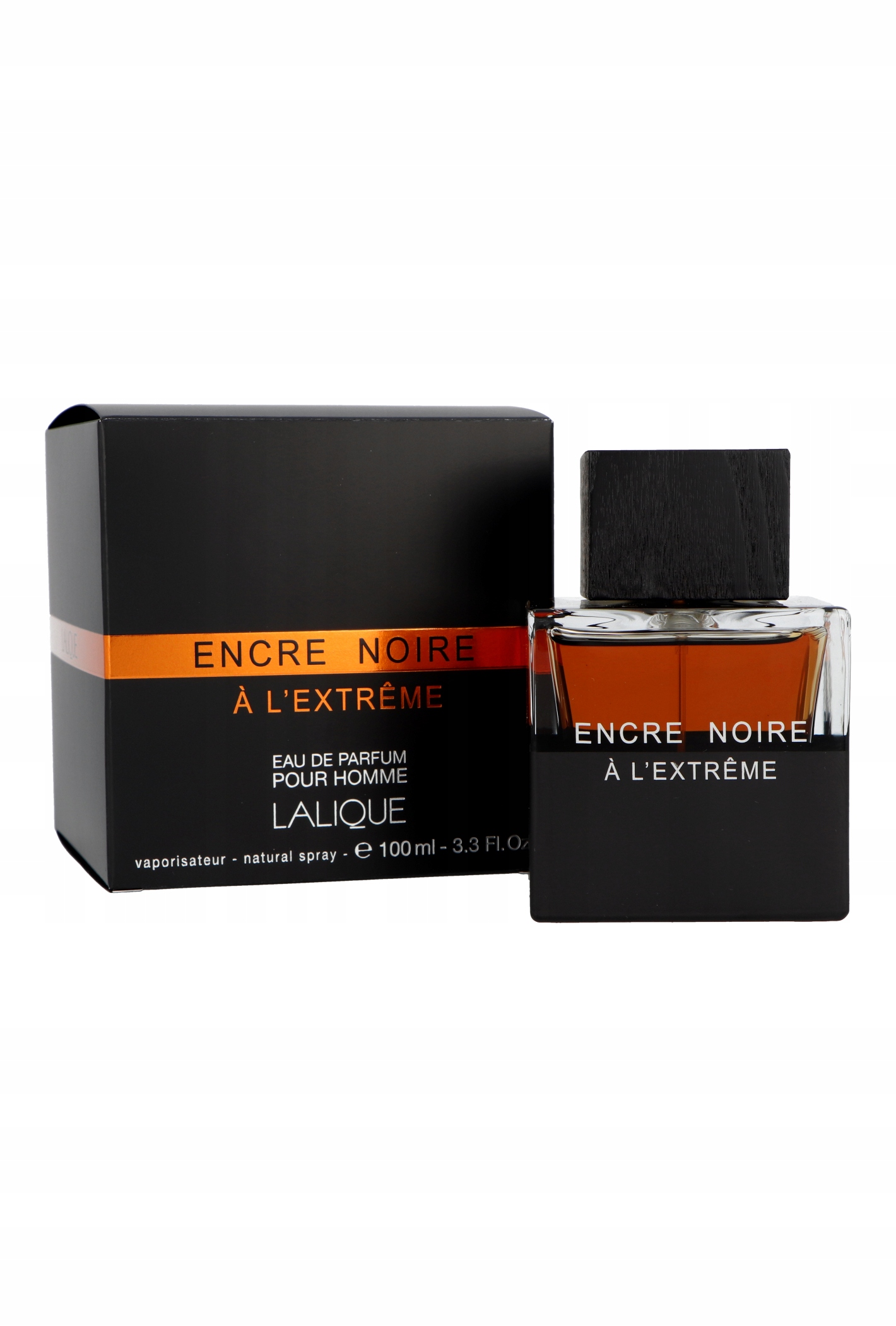 3 Pack Encre Noire A L'extreme by Lalique Eau De Parfum Spray 3.3 oz for Men