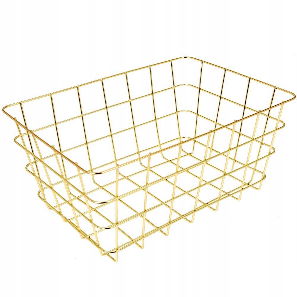 

Złoty Koszyk druciany metalowy kosz Glamour 30 cm