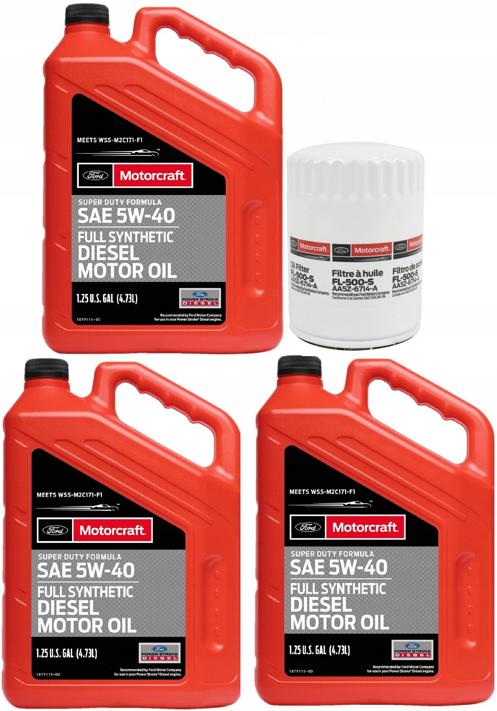 MOTORCRAFT 5W40 + FILTR FORD TRANSIT 3,2 DIESEL