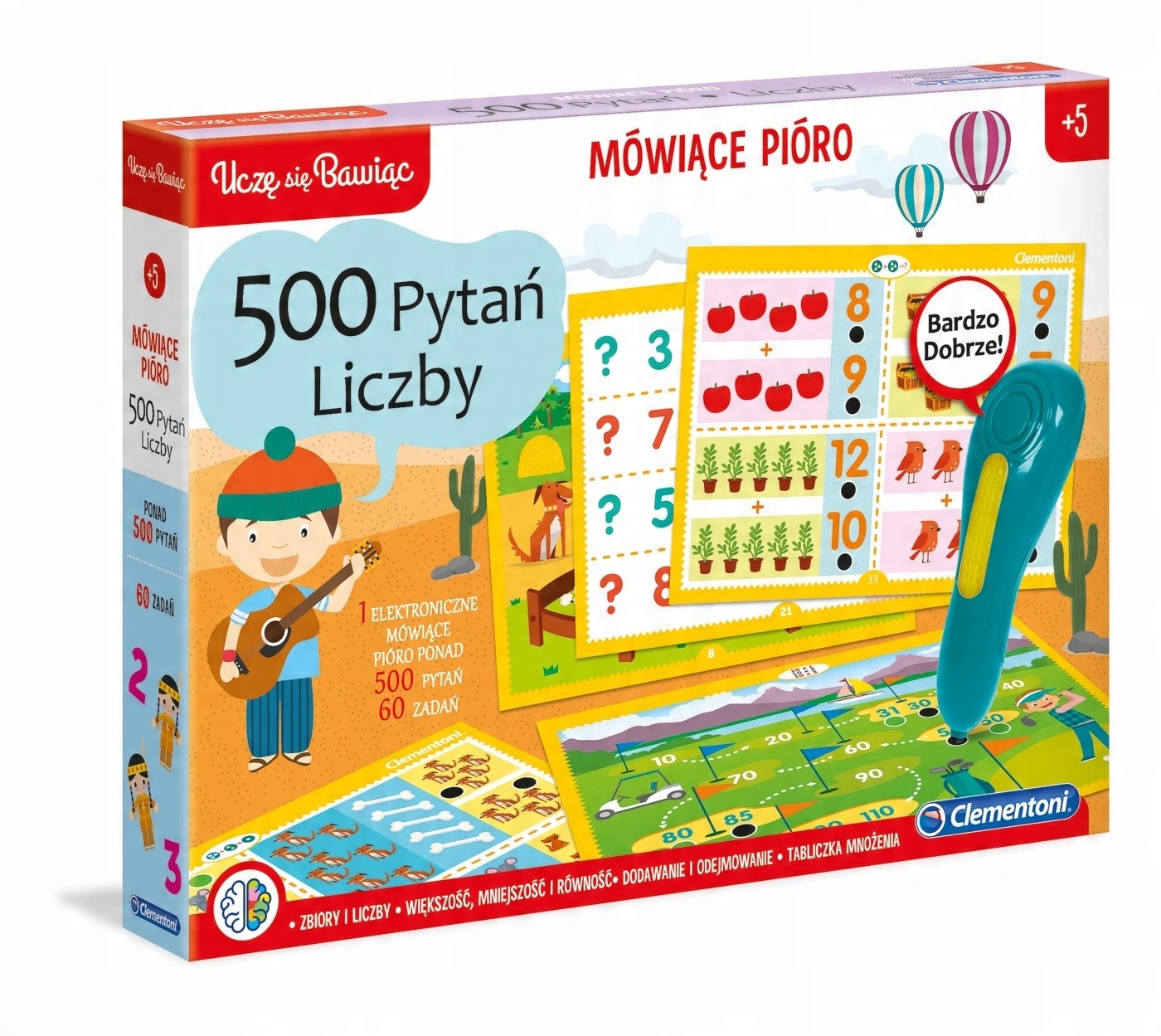 

Mówiące Pióro 500 Pytań Liczby Clementoni