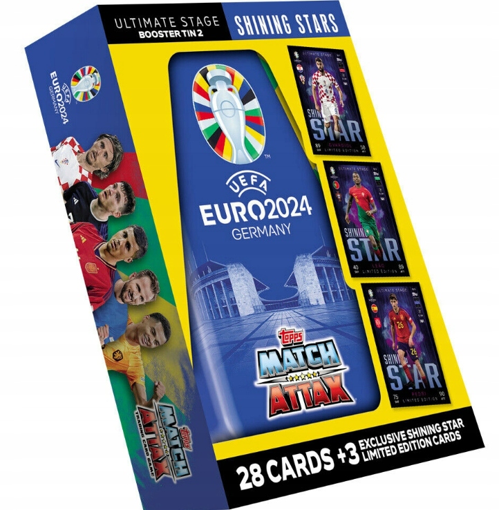 EURO 2024 TOPPS MATCH ATTAX - MINI PUSZKA NR 2 - SHINING STARS