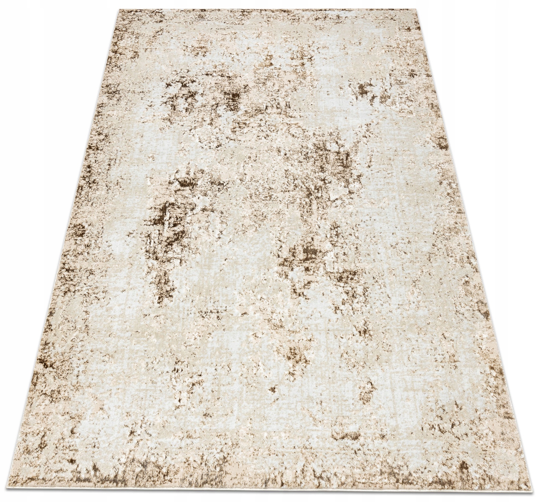 Dywan Allure 3D 160x220 beton przecierka kremowy beżowy do salonu japandi