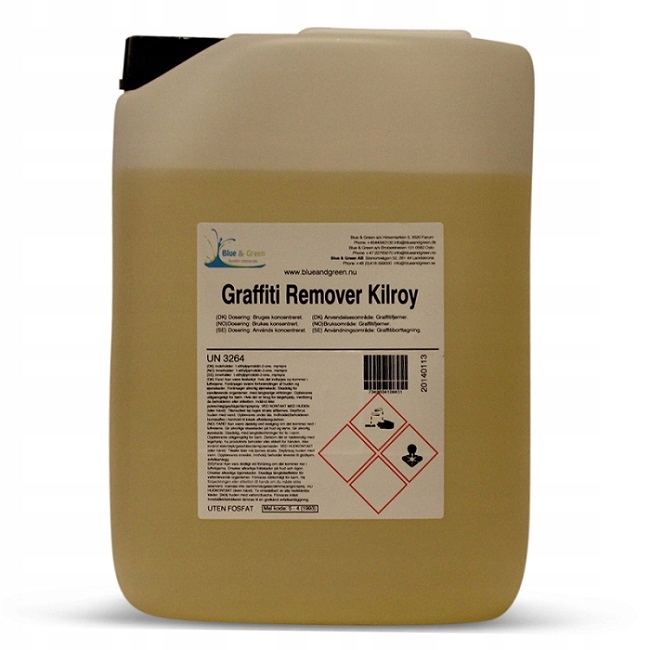 Levně Blue & Green Graffiti Remover Kilroy 5L kyselý odstraňovač