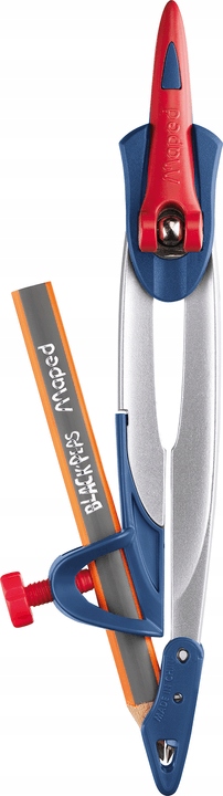 Cyrkiel Szkolny z Ołówkiem w Plastikowym Pudełku SYSTEM BLOKADY Maped Kod producenta 43521