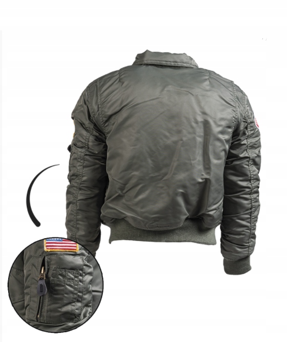 KURTKA BOMBERKA DZIECIĘCA ZIMOWA CWU KHAKI M Marka Inna marka