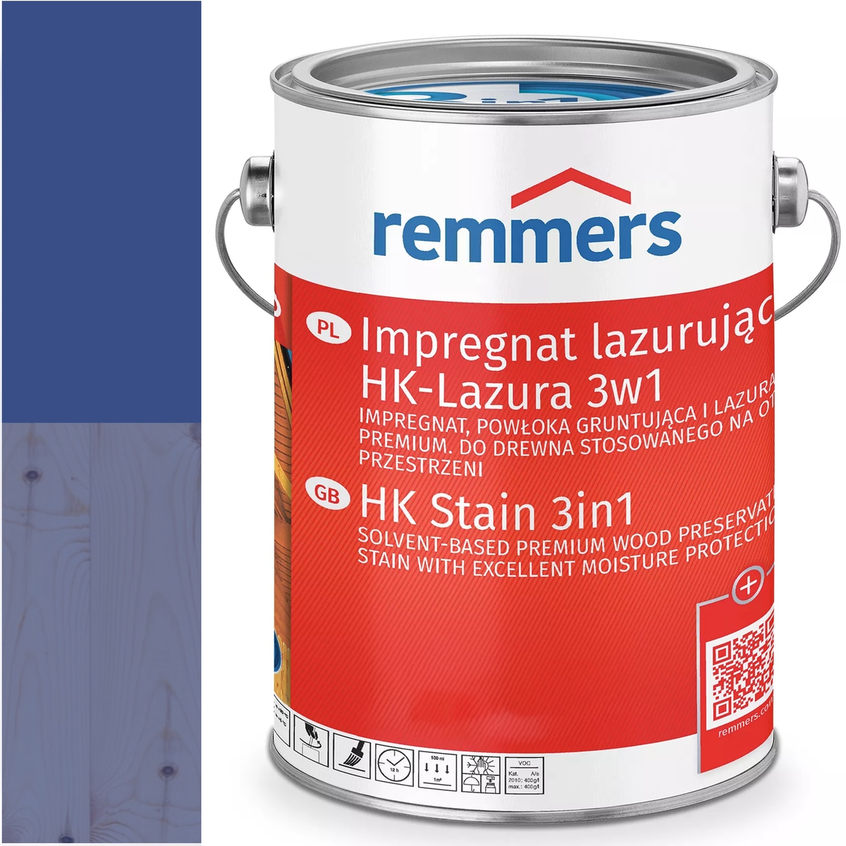 Remmers HK-Lasur Ochranná lazura na dřevo Ral Ral 5002 Modrá Ultra 5L